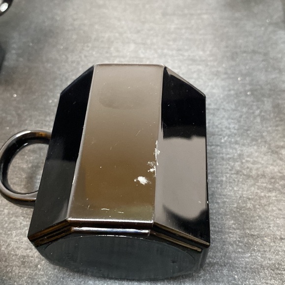 Set of 4 Octome Black Glass Cup and Saucer - Picture 8 of 9